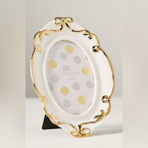 ANTHROPOLOGIE Benedita Bow Gold Picture Frame Gold NWT 4x6